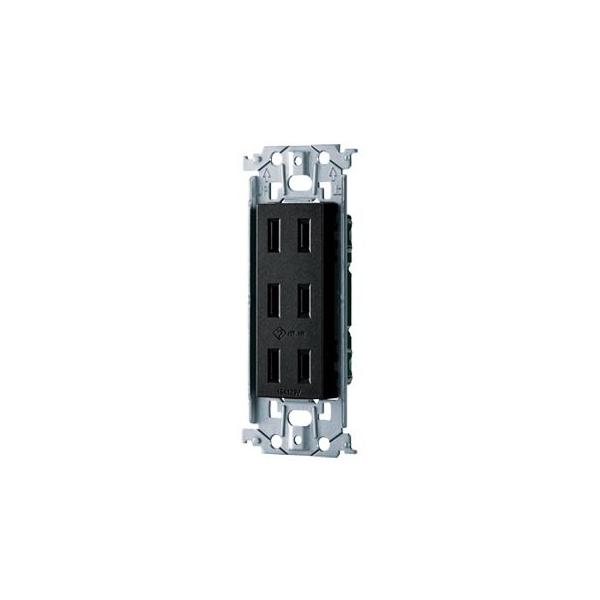 パナソニック WTL13033MB 埋込トリプルコンセント（金属枠付）(マットブラック)
