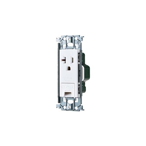 パナソニック WTL19313MW 15A・20A兼用埋込アースターミナル付接地コンセント(金属枠付)(マットセラミックホワイト)