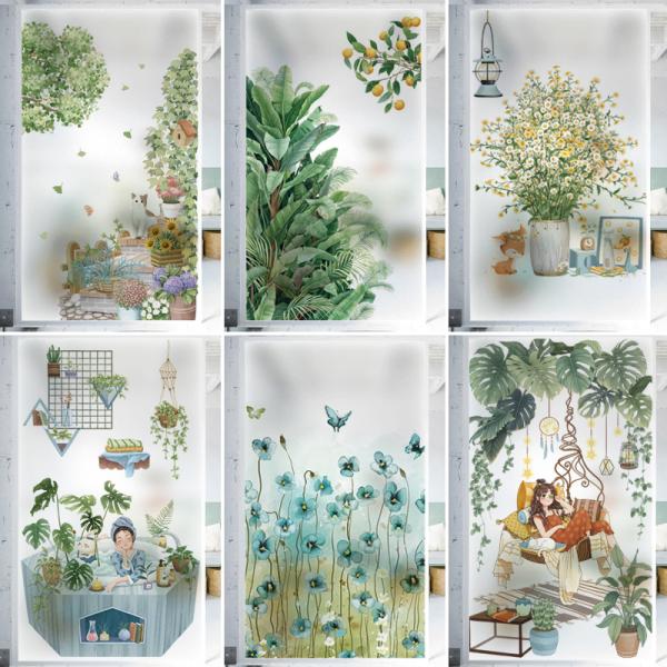 【素材】PVC。おしゃれな柄で、芸術ガラスに見えます。お部屋のインテリアとしても楽しめます。【目隠し、プライバシー保護】外からの視線を遮りながら、かつ、充分に外の光を室内に取り込めます。カーテンを閉めているときの閉塞感や窮屈感あるの暗い部屋...