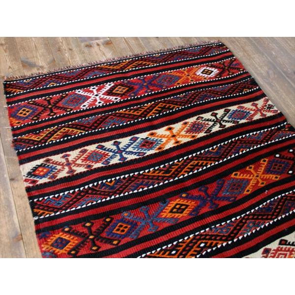 オールドキリム アダナ チュアル 93xcmカラフルなジジムモチーフ 収納袋 物品