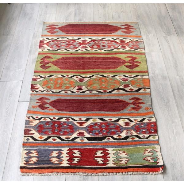 オールドキリム オールドキリム ムート/チェイレキ 162x90cm 赤いサンドゥク