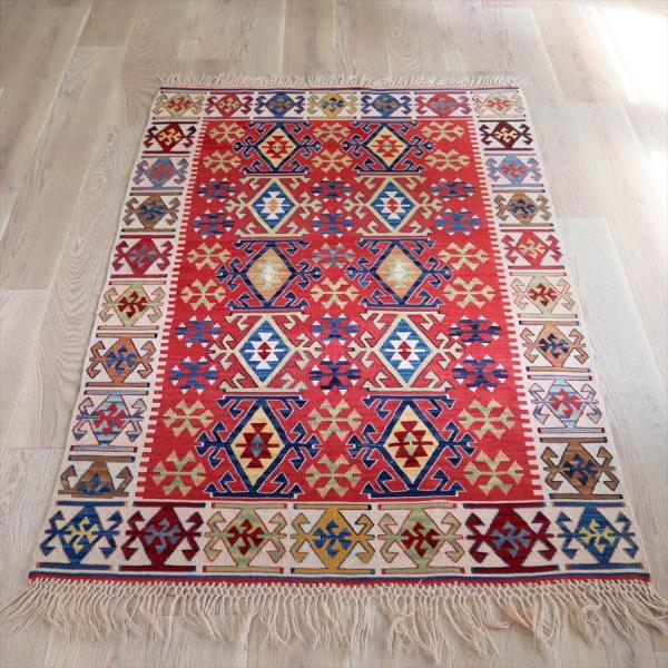 トルコの手織りキリム カイセリ 176x118cm 様々なモチーフ