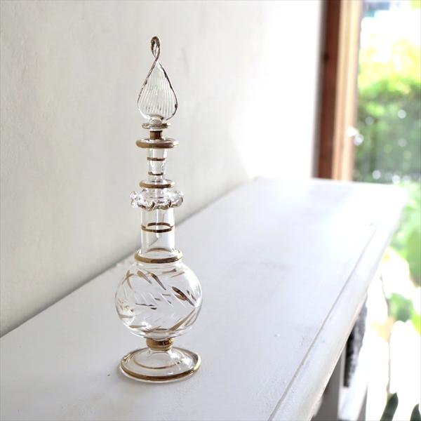 エジプト ガラス 香水瓶 クレオパトラ クリア : インプレッションオブ