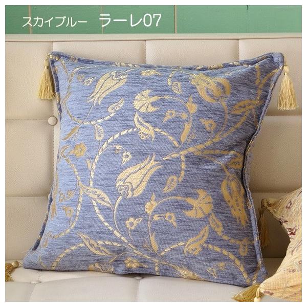 クッションカバー43x43cm トルコデザイン シュニール素材のクッション