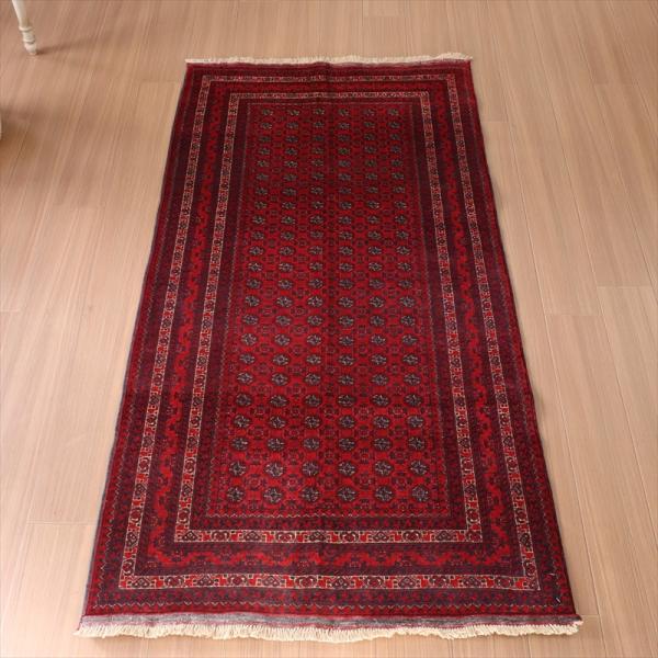 ホジャロシュナイ 手織り絨毯 194x98cm 緻密な織り レッドカーペット