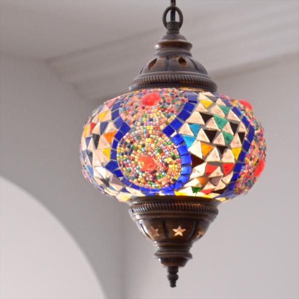 トルコ モザイクペンダントランプ 直径24cm 全高83cm カラフル E17 楽天市場】【10%OFFクーポン対象品】トルコ モザイクペンダントランプ