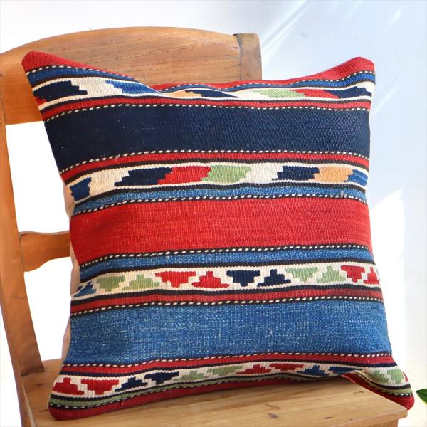 クッションカバー 50cmサイズ オールドキリム ウール ヴィンテージ