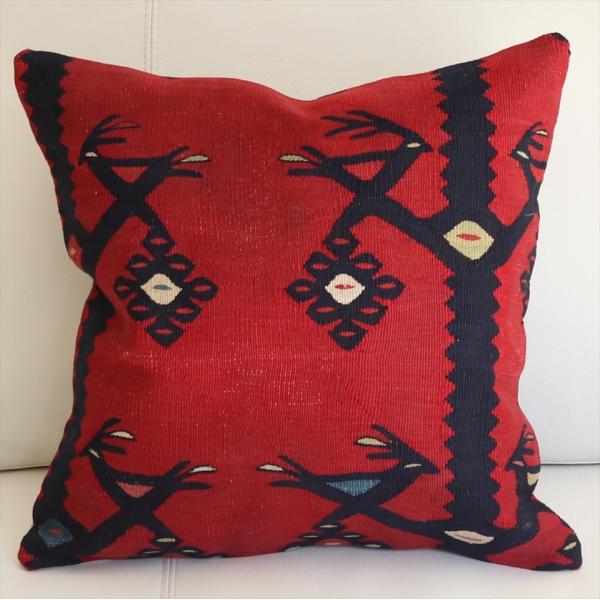 アンティークキリムクッションカバー40cmサイズ/Old Kilim Cushion
