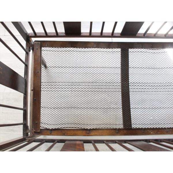 アンティーク 折り畳み式 ベビーベッドＷ123×Ｈ99×Ｄ64cm