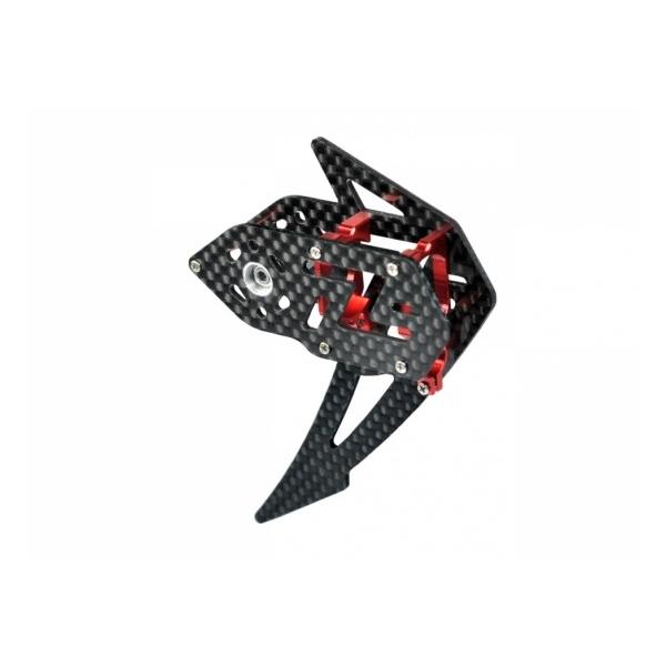 �J�[�{���t�@�C�o�[�@�e�[���M�A�P�[�X Carbon Fiber Tail Gear Case (RED) - WALKERA MASTER CP [MH-MTCP125]