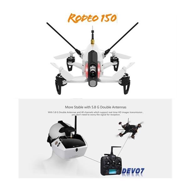 ＜ワルケラ正規代理店＞Walkera Rodeo 150 & DEVO 7 レーシング   RC クアッドコプター RTF 2.4GHz 　（600TVL カメラ/バッテリー/充電器付き）