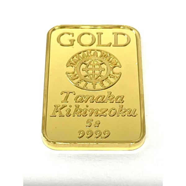 【商品名】純金　インゴット 5g　K24　新品　田中貴金属　999.9　INGOT　24金　ゴールドバー　使用貴金属　：純金　K24　99.99％　重量　：5g寸法　：20×12.5×1.5mm　発行　：田中貴金属インゴット 金 金貨 コイ...
