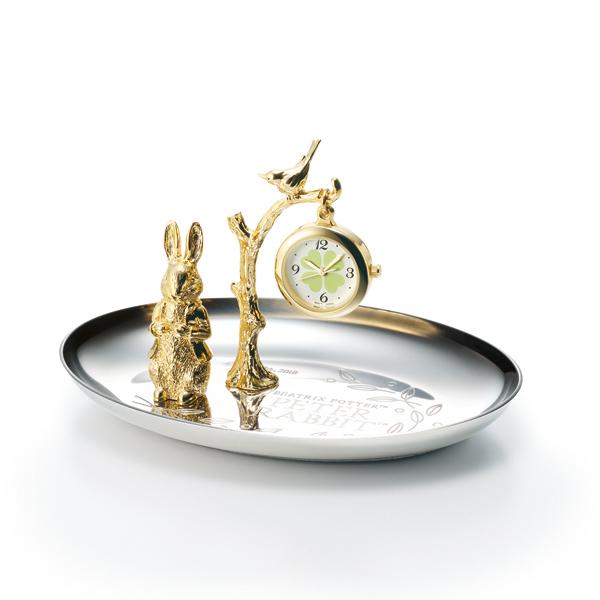 ピーターラビットセイコー SEIKO 置時計 アクセサリートレイ 新品未使用 SEIKO（セイコー） SEIKO CL617S 置き時計 アクセサリートレイ