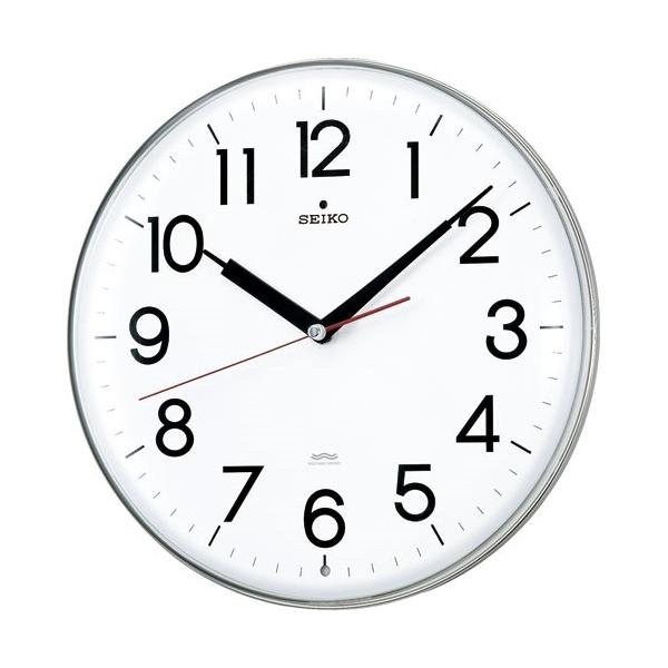 SEIKO 電波掛時計 KS203S 動作確認済みシンプル掛時計コチコチ音無時計 SEIKO 電波掛時計 KS203S 動作確認済みシンプル掛時計コチコチ