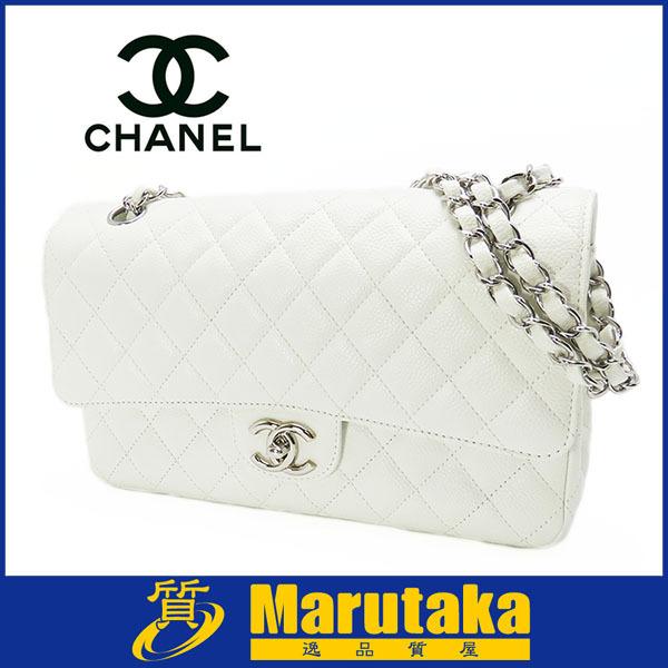 CHANEL シャネル マトラッセ25 希少ホワイト CHANEL（シャネル） マトラッセ 25 Wフラップ ショルダーバッグ
