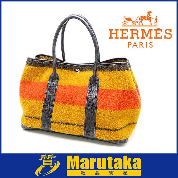 HERMES（エルメス） 送料無料 ガーデンパーティPM ロカバール トート