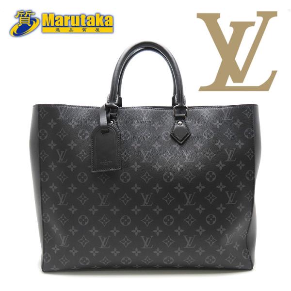 送料無料 ルイ ヴィトン グラン サック M モノグラム エクリプス メンズ トートバッグ 大きめ グレー Louis Vuitton Lv 逸品質屋 22k127 逸品質屋 丸高 甲子園店 通販 Yahoo ショッピング