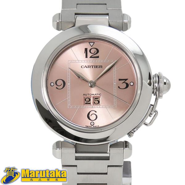 Cartier カルティエ パシャC ビッグデイト　W31044M7 中古)CARTIER カルティエ パシャC ビッグデイト ホワイト