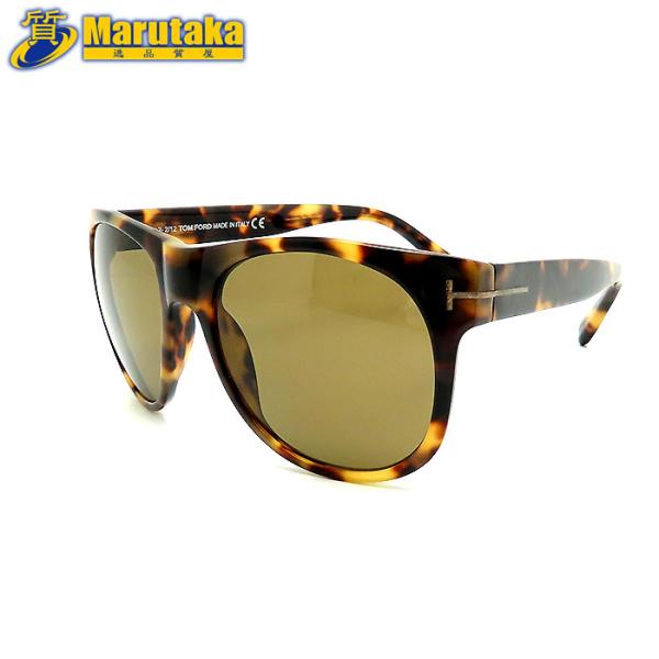 [未使用級]TOM FORD 鼈甲柄トムフォード イエロー サングラス　極希少 TOM FORD / トムフォードウェリントン型べっ甲柄セルフレーム