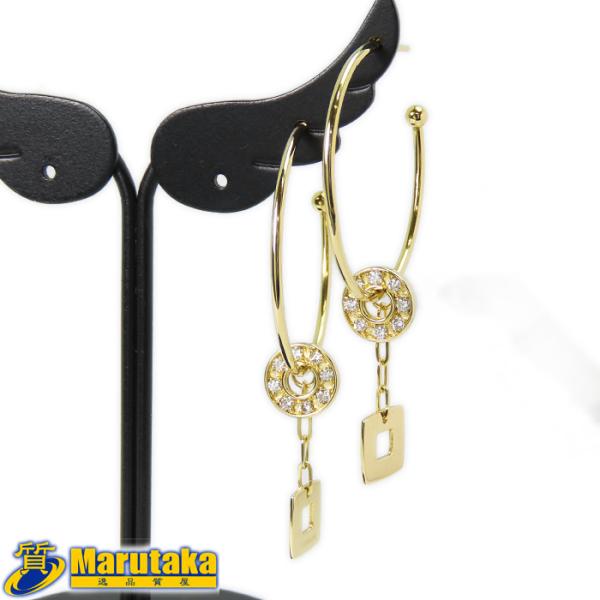 RUGIADA（ルジアダ） 【ルジアダ チャーム付 K18 ピアス】両耳用