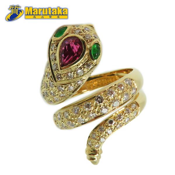 専用　【3608】 K18 ダイヤモンド 1ct 透かし 18〜18.5号 鑑別 K18 ダイヤモンド リング 】鑑別書付 指輪 8.5g 18金 9号 ダイヤ 0.80