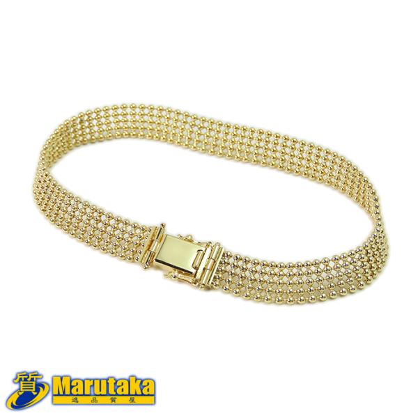 フランス　アンティーク　金細工　18k ブレスレット　ジュエリー　ヴィンテージ 0828フランスアンティークK18ゴールド金細工チェーン