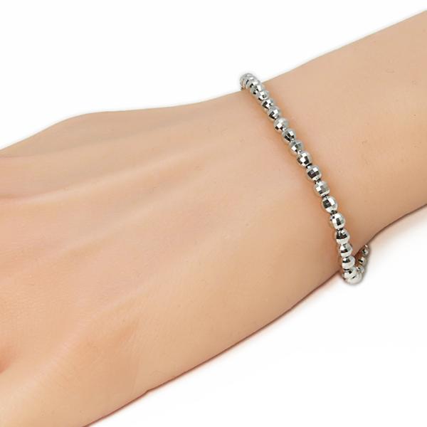 Pt850 ブレスレット】プラチナ ミラーボール 約9.8g キラキラ