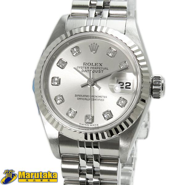 ROLEX ロレックス　デイトジャスト26 79174  ローマ数字　希少カラー ROLEX - ROLEX ロレックス デイトジャスト26 79174 ローマ数字 希少