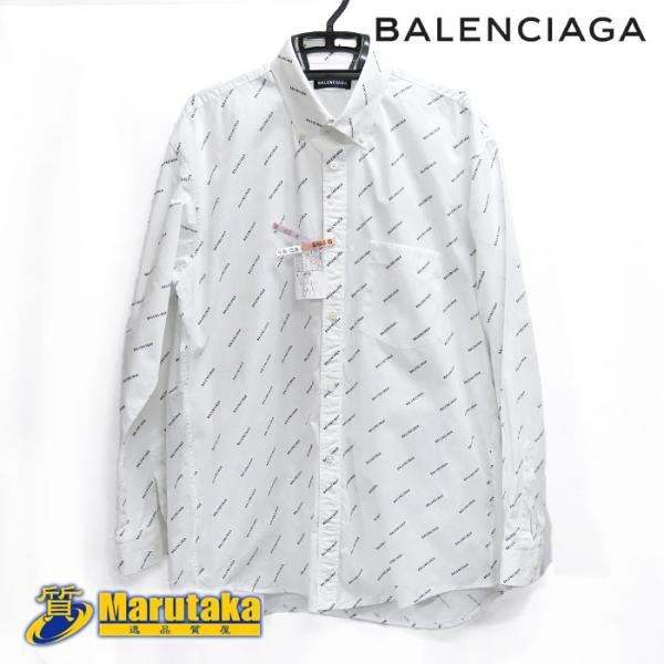 BALENCIAGA 送料無料 バレンシアガ ノーマル フィット ボタンダウン 