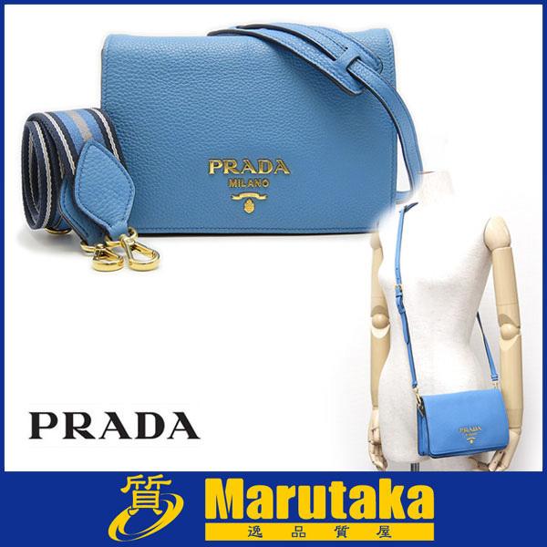 PRADA 送料無料 プラダ レザー ショルダーバッグ 1BD102 ポシェット  