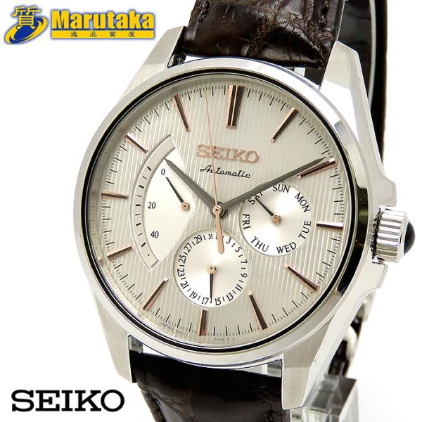 PRESAGE セイコー プレサージュ SARW033 6R21 SS クロコダイル 裏スケ