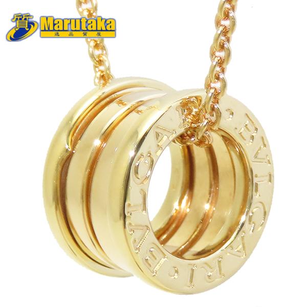 ビー・ゼロワン BVLGARI B-zero1 ネックレス K18 40.5cm YG 箱 12.6g