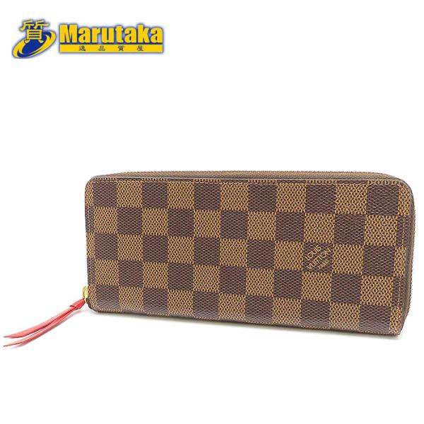 ルイヴィトン ポルトフォイユ クレマンス 長財布 ダミエ スリーズ 赤 LOUIS VUITTON（ルイ・ヴィトン） ポルトフォイユ・クレマンス N60543