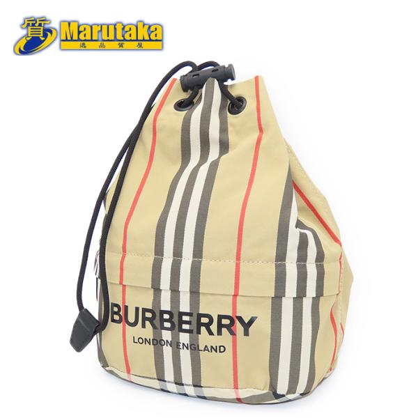BURBERRY（バーバリー） 巾着 ハンドバッグ ナイロン ベージュ