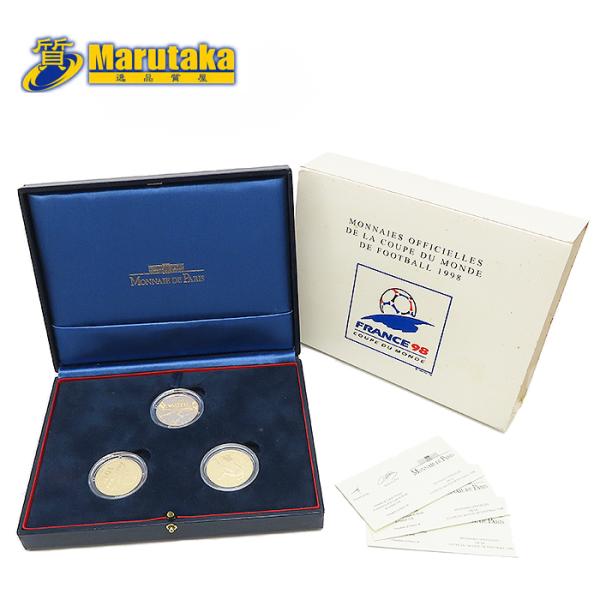1998年 ワールドカップ 公式記念コイン 金貨 3種 セット K22 3枚