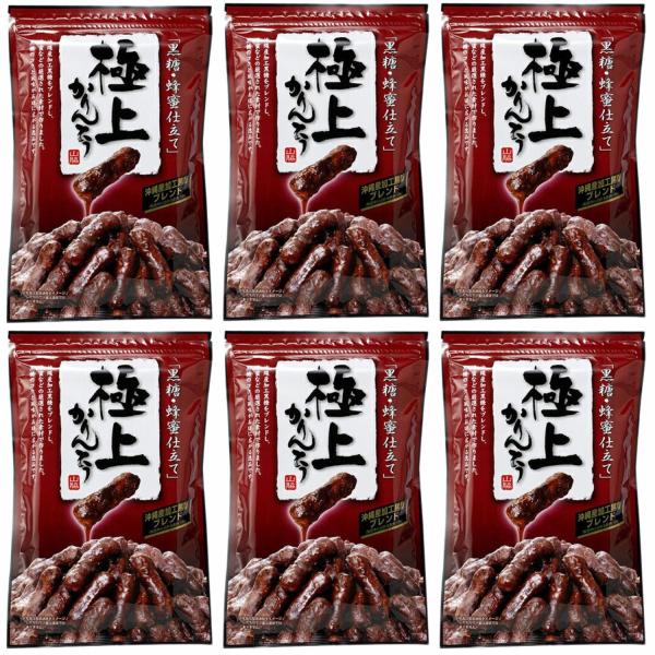 【名称】極上黒糖かりんとう 【内容量】 117g×6袋【保存方法】直射日光・高温・多湿の場所を避けて保存して下さい。【商品説明】琵琶湖のほとり・滋賀県東近江市で製造された極上黒糖かりんとうは、沖縄産の黒砂糖をはじめ、蜂蜜などの厳選素材を贅沢...