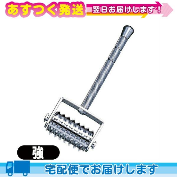● ローラー鍼とは接触鍼のひとつで、ギザギザが特徴の鍼。● ギザギザのローラー部分を患部に転がすことにより、刺激を加えます。● 刺さない鍼で、刺激がマイルドなのが特徴の鍼です。● 患部の肌の状態を確認しながら使用するのをお勧めします。