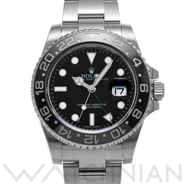 中古 ロレックス ROLEX GMTマスターII 116710LN V番(2008年頃製造) ブラッ...