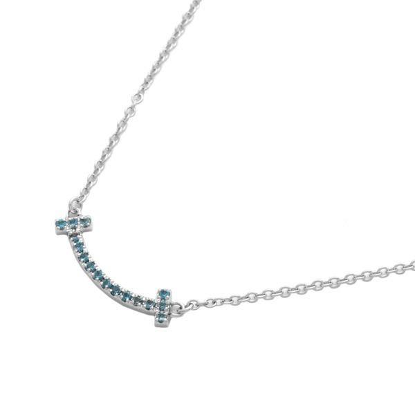 中古 ティファニー Tiffany Co Tスマイル ミニ ネックレス K18wg ブルートパーズ T Co Tモチーフ 750 ホワイトゴールド 限定 マイクロ Ip Tif Ne L 一風騎士 Yahoo ショップ 通販 Yahoo ショッピング