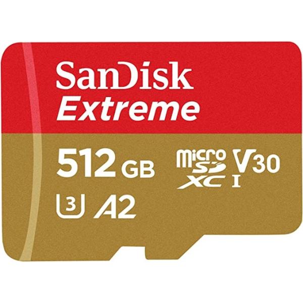正規品 高速 SanDisk 512GB Extreme マイクロSDカード SDSQXA1-512G