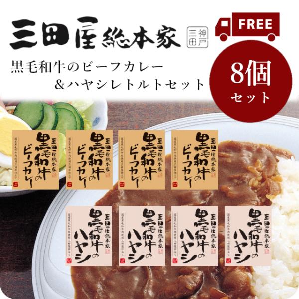 三田屋総本家 送料無料/レトルトカレー/人気商品！三田屋総本家黒毛