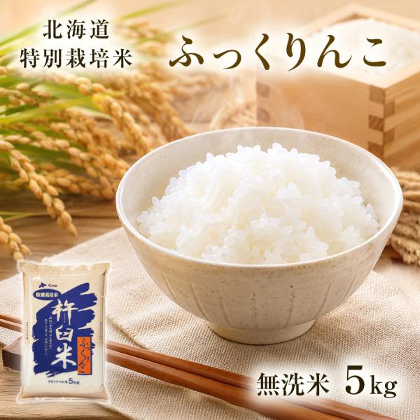 新米予約 特別栽培米 ふっくりんこ 無洗米 5kg 新米 令和8年産 2026年産 北海道産 お米 農家直送