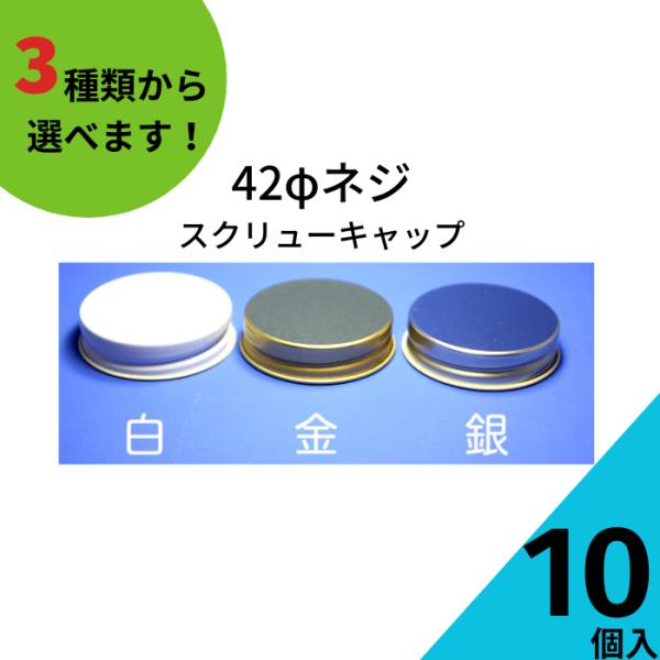 42ネジキャップ 10個入り ジャム瓶 調味料びん ガラス瓶 ネコポス対応 保存瓶 はちみつ容器 果実酒びん キャップ フタ スクリュー 密封