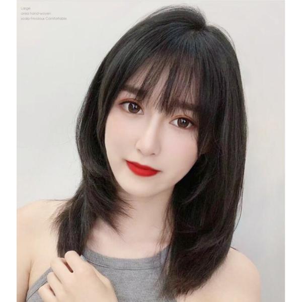 【商品状態】新品未使用【商品内容】100%人毛ウィッグ、専用ネット（無料付き）【サイズ-CM】フリーサイズ  【商品特徴】人毛感覚の自然な髪質、軽量、長時間被っても疲れないフルウィッグです。100%人毛を使用しますから、光沢?手触り?質感が...