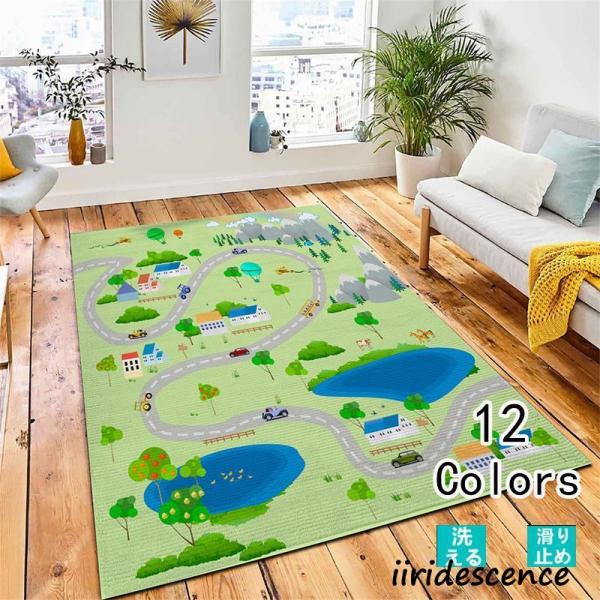 【質】素材：ポリエステル 機能：デコレーション、滑り止め、防音、吸水、保温、抗菌除臭、防ダニ、オールシーズン対応。通気性がよく、吸湿性が高いコットン、肌に引っ掛かりが少なく、なめらかな肌触り。【子供を守る】大切なフローリングはラグを敗いて守...