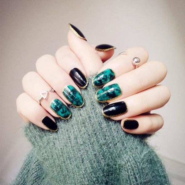 ブラックラメ マーブル ネイルチップ 送料無料 レディースファッション 小物 アクセサリー デザインチップ ブラック マーブル Buyee Buyee Japanese Proxy Service Buy From Japan Bot Online