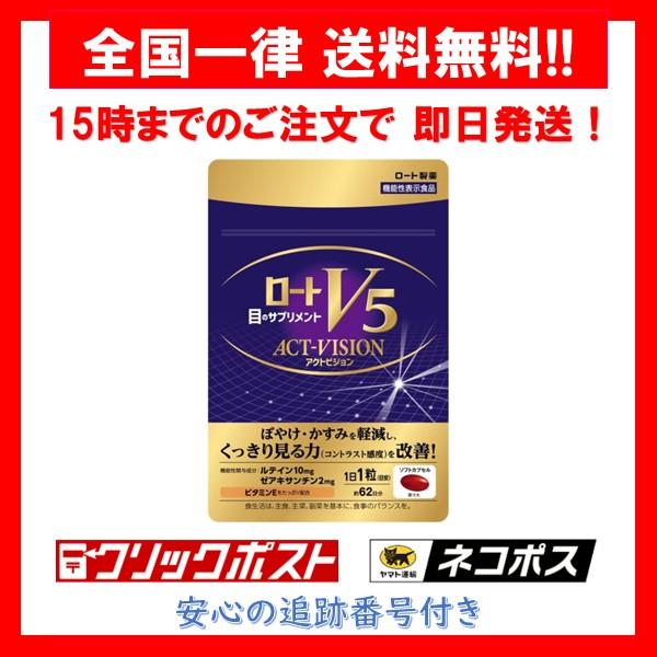 ロートVアクティブ ロート製薬 ロートV5粒 アクトビジョン 62粒 目の 