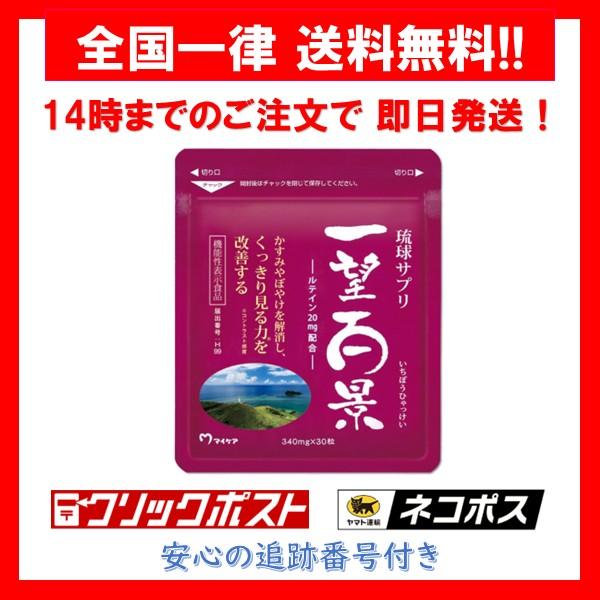 琉球サプリ 一望百景 マイケア ルテイン サプリメント 30粒 1袋
