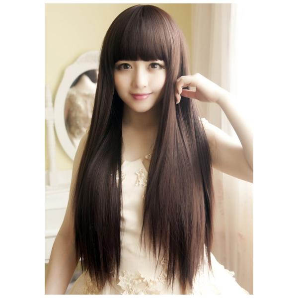 ウィッグ レディース フルウィッグ 前髪ぱっつん ロング ふんわり ナチュラル ネット付 送料無料 Wig 143 Mistral 通販 Yahoo ショッピング
