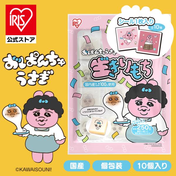 もちおもちー　 すみっコぐらし生きりもち 250g(10個)×12袋セット【プラザ